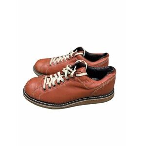 Hyde Kingpin Bowler Shoes Men’s US 11 Burnt Orange Leather Cream Stitching